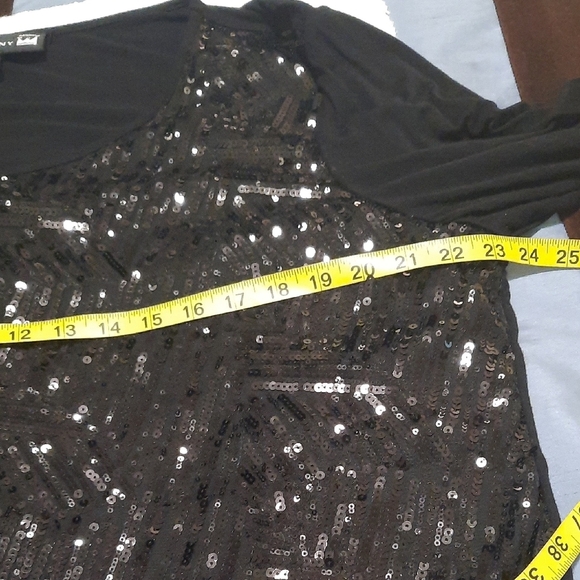 Antthony Black Sequin Blouse - Picture 4 of 6